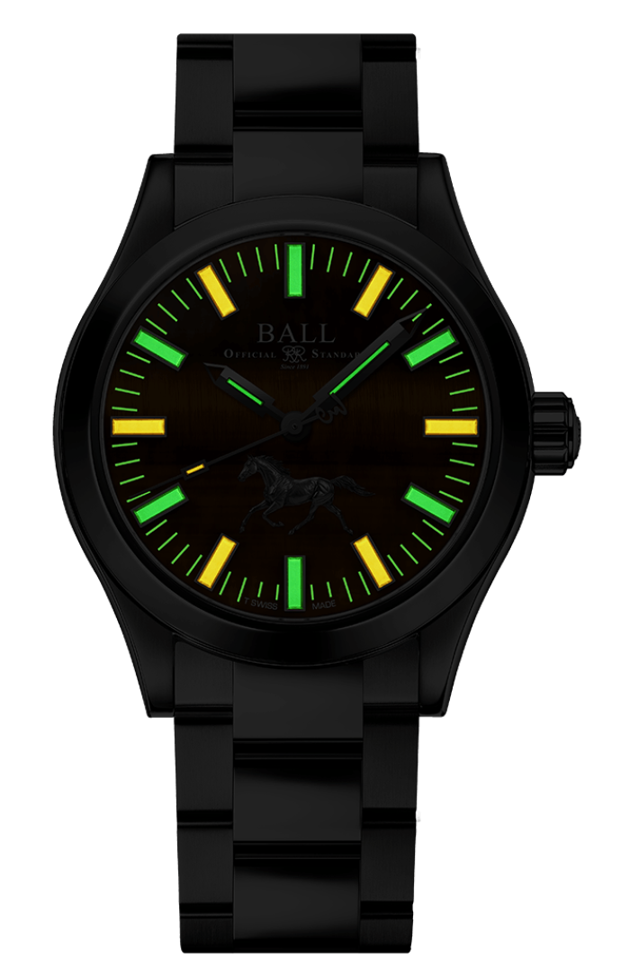 Jean Roulet 置時計 Mappin & Webb取扱 11石 手巻き Engineer II Galloping Horse (40mm)